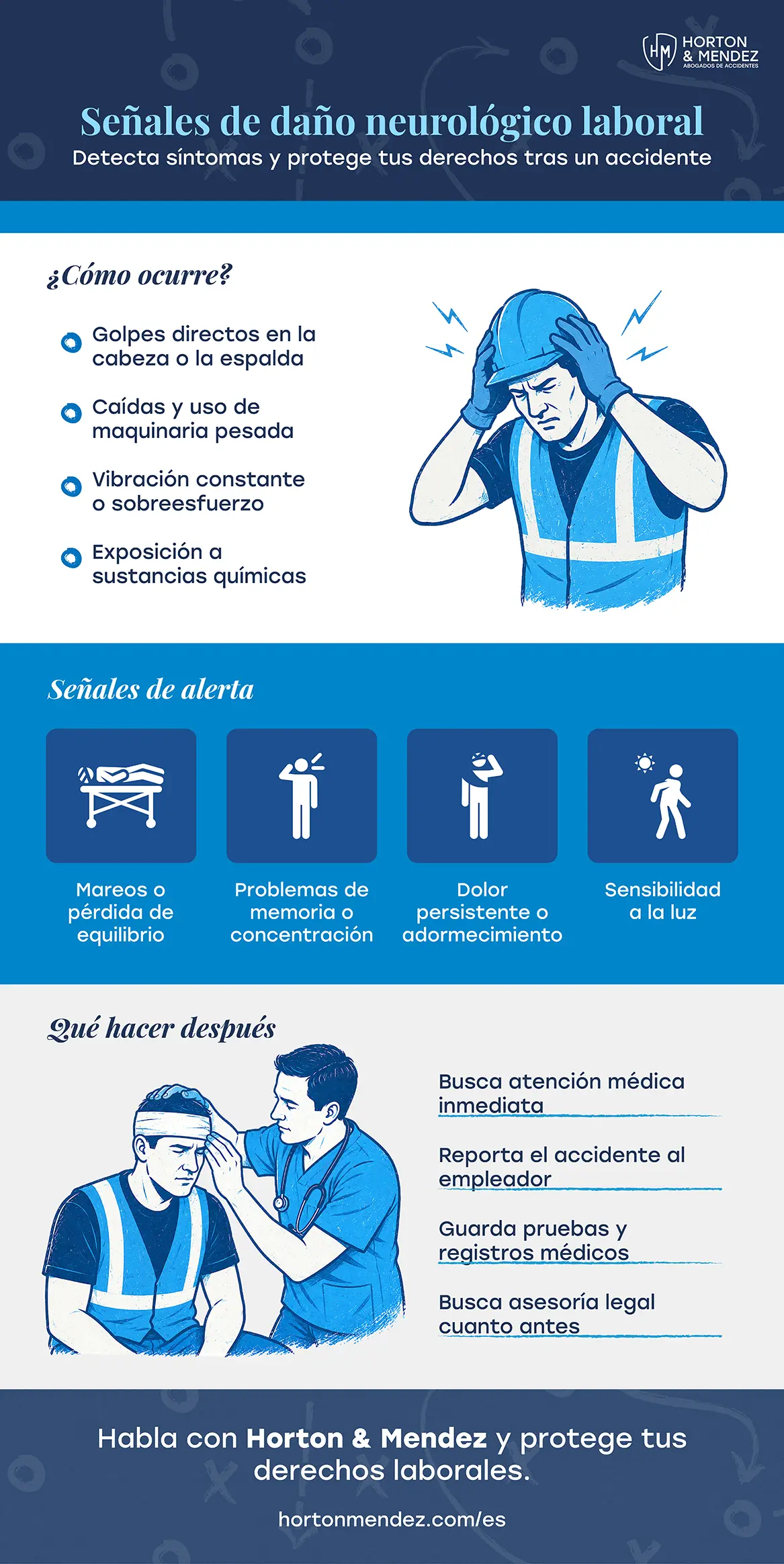 Señales de daño neurológico laboral